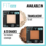 Maybelline Fit Me Matte + Poreless Pressed Face Powder Makeup & Setting Powder, Classic Ivory, 1 Count - Supply Center USA