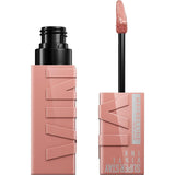 Maybelline Super Stay Vinyl Ink Longwear No-Budge Liquid Lipcolor Makeup, Highly Pigmented Color and Instant Shine, Cheeky, Rose Nude Lipstick, 0.14 Fl Oz, 1 Count - Supply Center USA