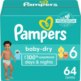 Pampers Baby Dry Diapers - Size 1, 120 Count, Absorbent Disposable Diapers