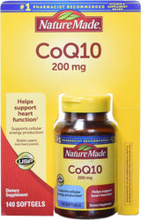 Nature Made Coq10 200Mg, Dietary Supplement for Heart Health Support, 105 Softgels, 105 Day Supply, 3111 - Supply Center USA