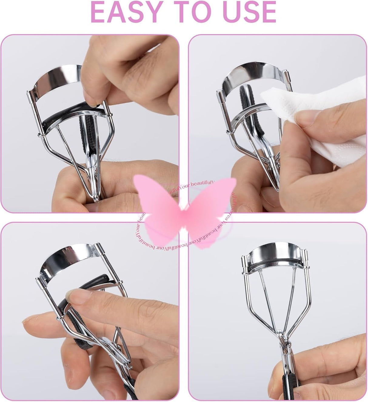 Eyelash Curler Refill Pads Compatible with Shiseido,Eyelash Curler Refill 24Pcs,Silicone Lash Curler Refill Pads Compatible with Shiseido
