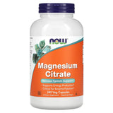 NOW Foods, Magnesium Citrate, 120 Veg Capsules - Supply Center USA