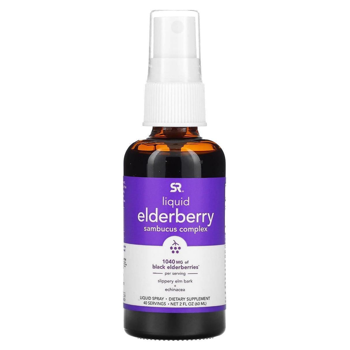 Sports Research, Elderberry Sambucus Complex Liquid Spray, 1,040 mg, 2 fl oz (60 ml) - Supply Center USA