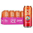 Sparkling Ice Caffeine Black Raspberry Sparkling Water with Caffeine, Zero Sugar, with Antioxidants and Vitamins,16 Fl Oz Cans (Pack of 12)