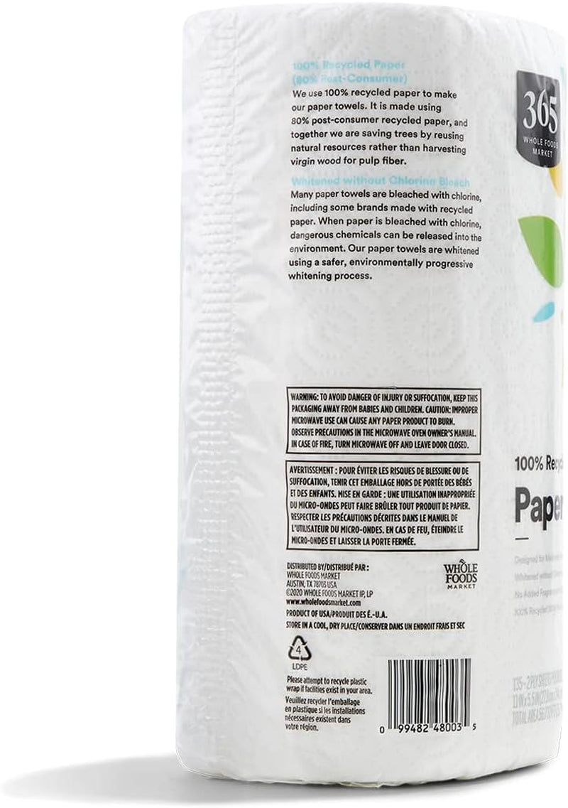 365 by Whole Foods Market, Paper Towels Jumbo Roll, 135 Count