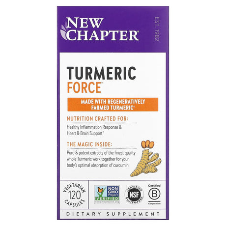 New Chapter, Turmeric Force, 120 Vegetarian Capsules - Supply Center USA