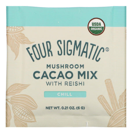 Four Sigmatic, Mushroom Cacao Mix with Reishi, 10 Packets, 0.21 oz (6 g) Each - Supply Center USA