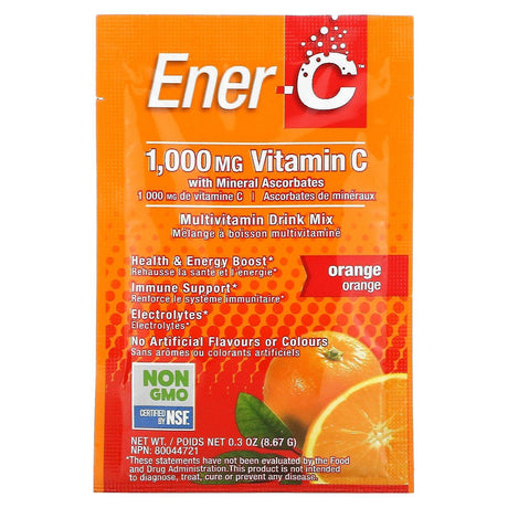 Ener-C, Vitamin C, Multivitamin Drink Mix, Orange, 1,000 mg, 30 Packets, 0.3 oz (8.67 g) Each - Supply Center USA