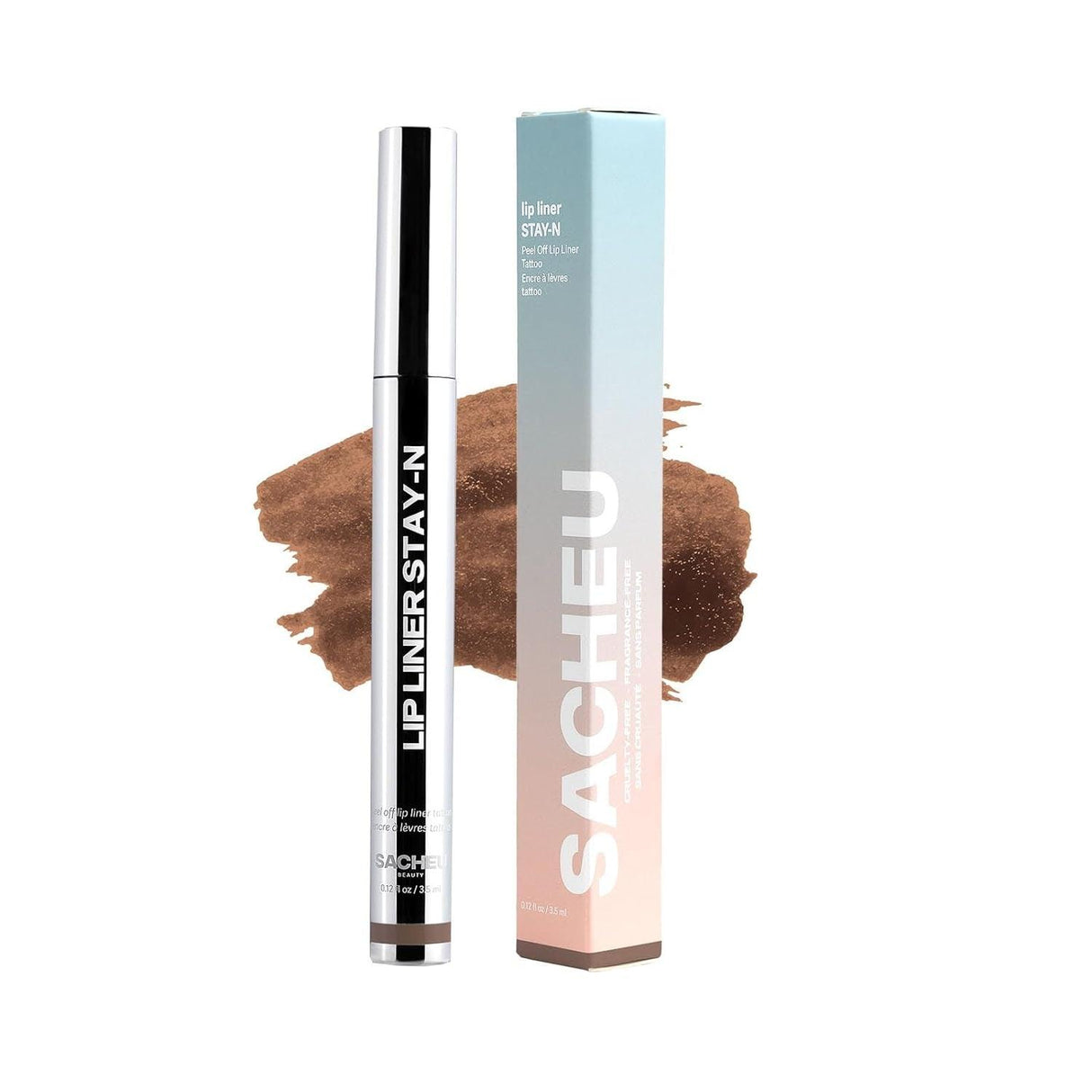 Sacheu Lip Liner Stay-N - Peel off Lip Liner Tattoo, Peel off Lip Stain, Long Lasting Lip Stain Peel Off, Infused with Hyaluronic Acid & Vitamin E, P-Inked - Supply Center USA