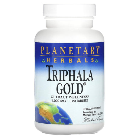 Planetary Herbals, Triphala Gold, 1,000 mg, 120 Tablets - Supply Center USA