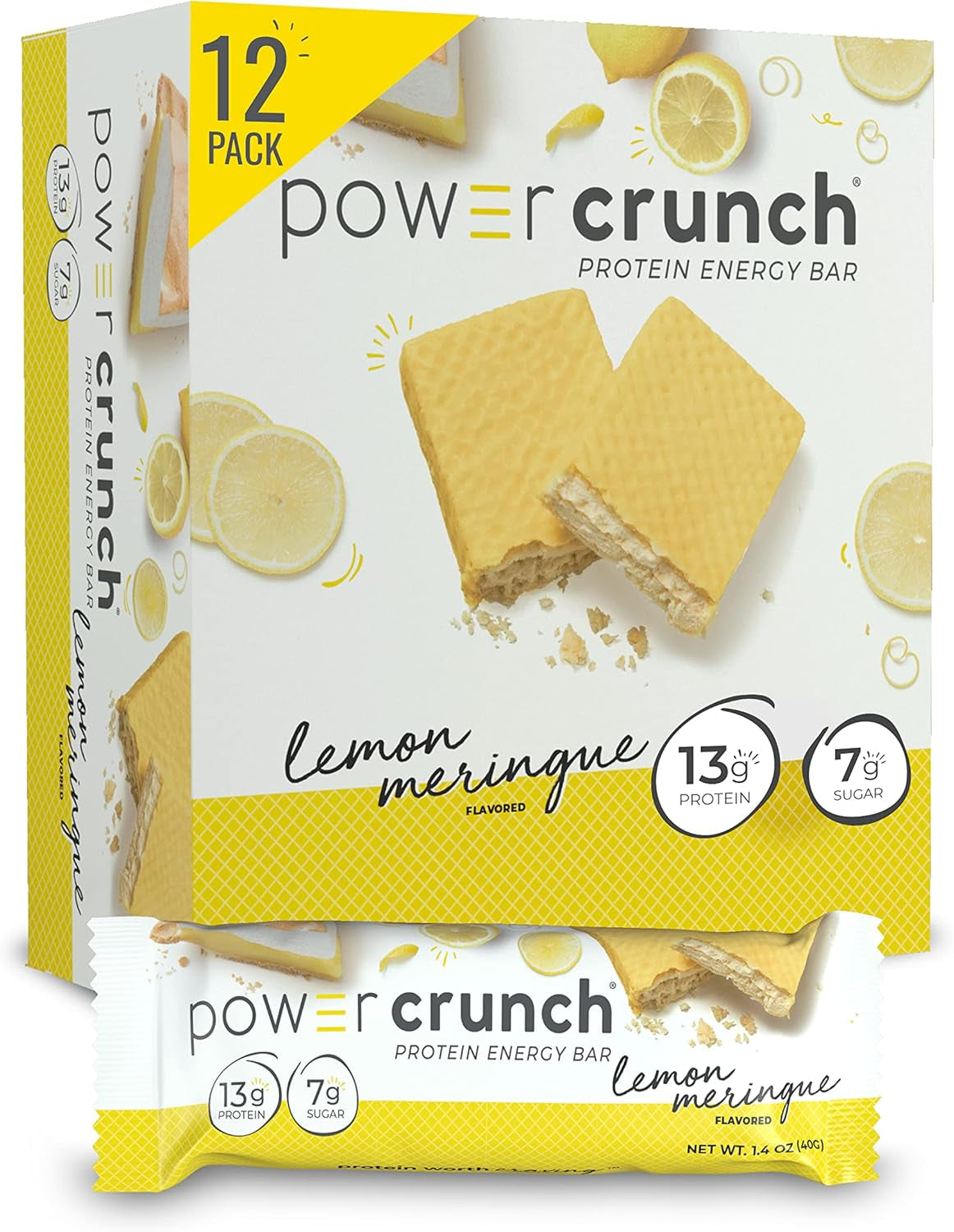 Power Crunch Protein Wafer Bars, High Protein Snacks with Delicious Taste, Red Velvet, 1.4 Ounce (12 Count)