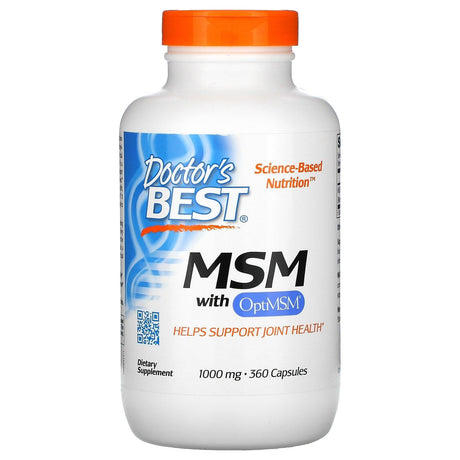 Doctor's Best, MSM with OptiMSM, 1,000 mg, 360 Capsules - Supply Center USA