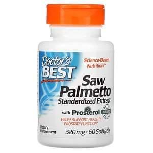 Doctor's Best, Saw Palmetto with Prosterol, Standardized Extract, 320 mg, 60 Softgels - Supply Center USA