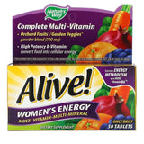 Nature's Way, Alive! Women's Energy, Multi-vitamin-Multi-mineral, 50 Tablets - Supply Center USA