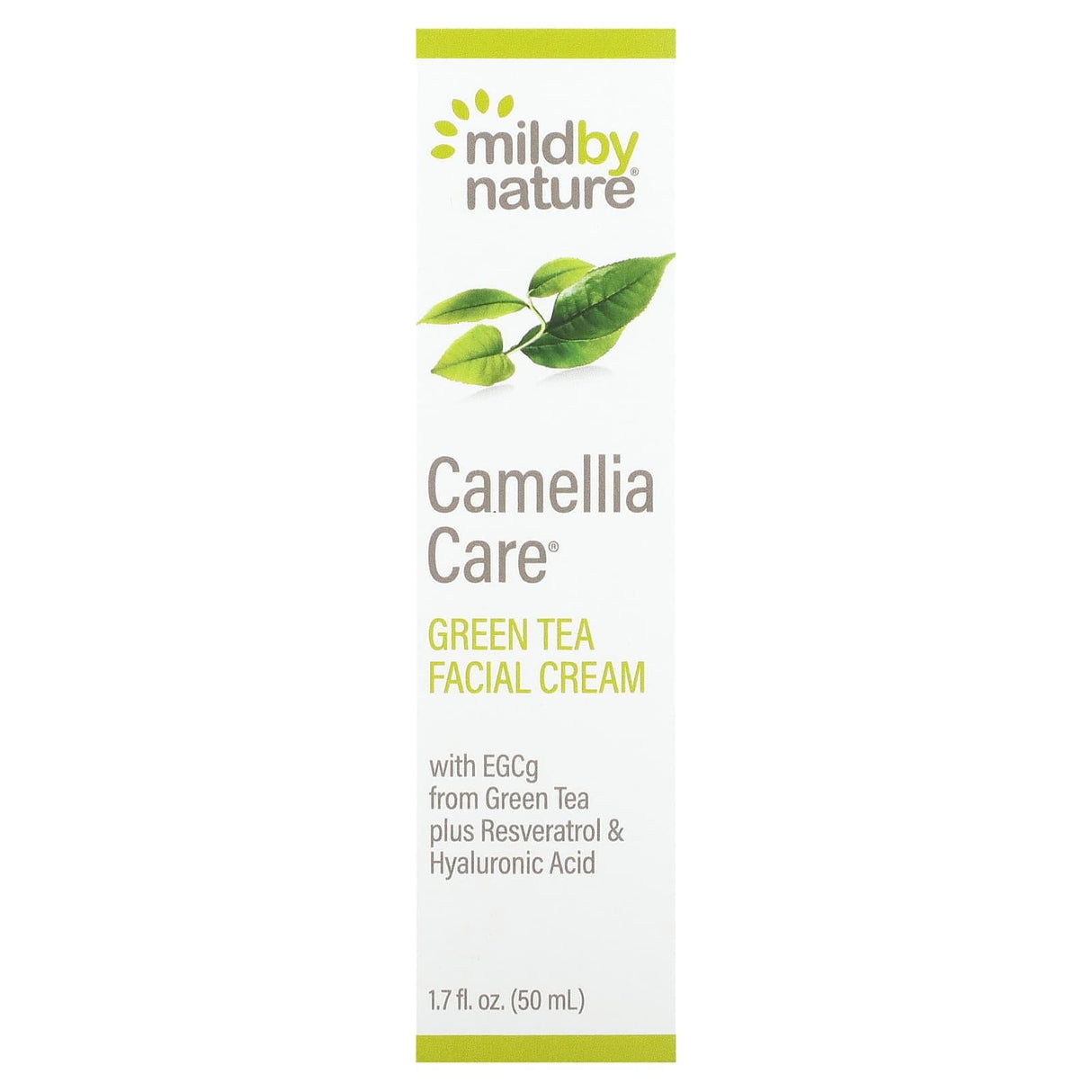 Mild By Nature, Camellia Care, EGCG Green Tea Skin Cream, 1.7 fl oz (50 ml) - Supply Center USA