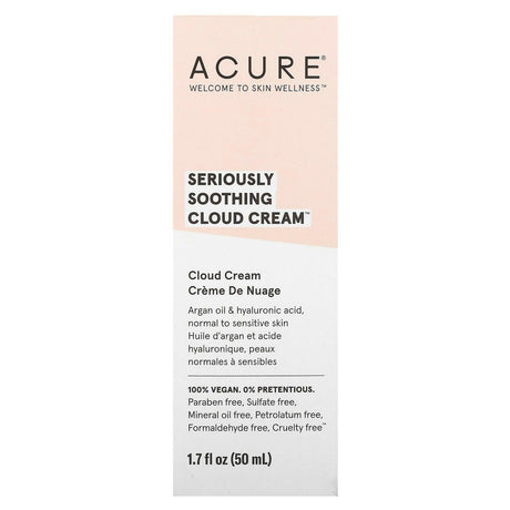 ACURE, Seriously Soothing, Cloud Cream, 1.7 fl oz (50 ml) - Supply Center USA