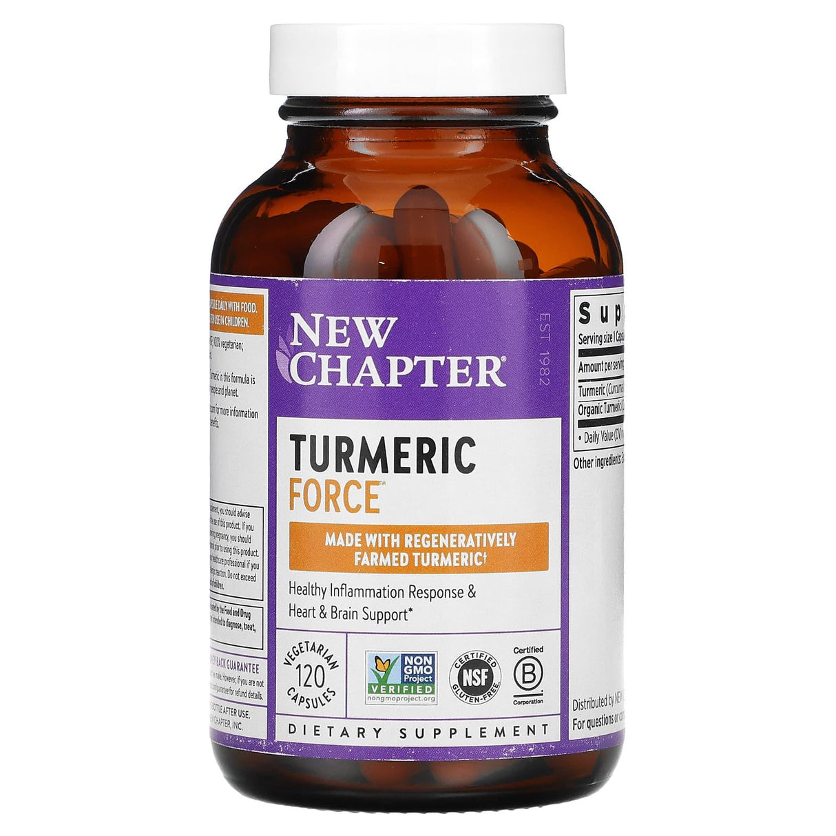 New Chapter, Turmeric Force, 120 Vegetarian Capsules - Supply Center USA