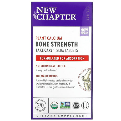 New Chapter, Bone Strength Take Care, 270 Vegetarian Slim Tablets - Supply Center USA