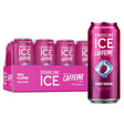 Sparkling Ice Caffeine Black Raspberry Sparkling Water with Caffeine, Zero Sugar, with Antioxidants and Vitamins,16 Fl Oz Cans (Pack of 12)