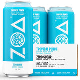 ZOA Zero Sugar Energy Drinks, Variety Pack - Sugar Free with Electrolytes, Healthy Vitamin C, Amino Acids, Essential B-Vitamins, and Caffeine from Green Tea - 12 Fl Oz (12-Pack)