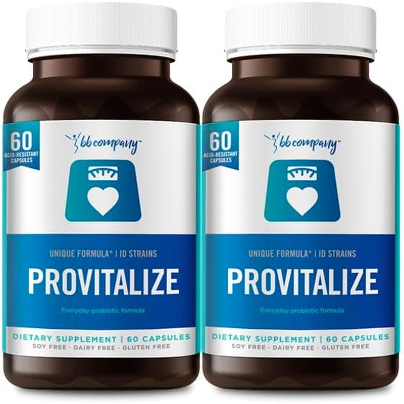 BB Company Provitalize | Probiotics for Women Digestive Health, Menopause, Joint Support | Sexy Midsection Curves, Bloat | Turmeric Curcumin Moringa | Packaging Vary | 60 Ct