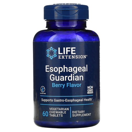 Life Extension, Esophageal Guardian, Berry, 60 Vegetarian Chewable Tablets - Supply Center USA