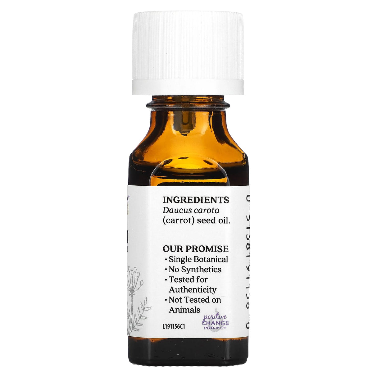 Aura Cacia, 100% Pure Essential Oil, Carrot Seed, .5 fl oz (15 ml)