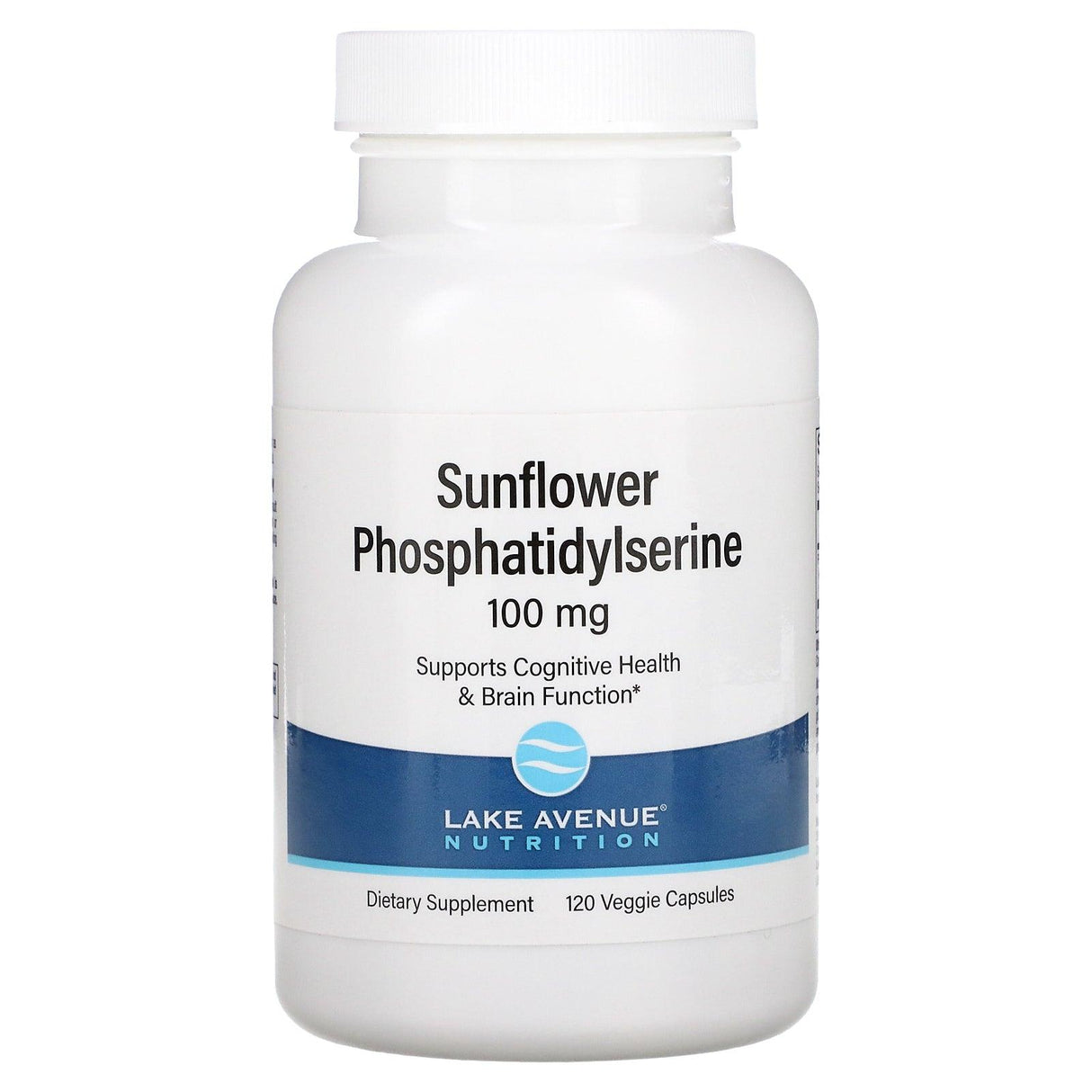 Lake Avenue Nutrition, Sunflower Phosphatidylserine, 100 mg, 120 Veggie Capsules - Supply Center USA