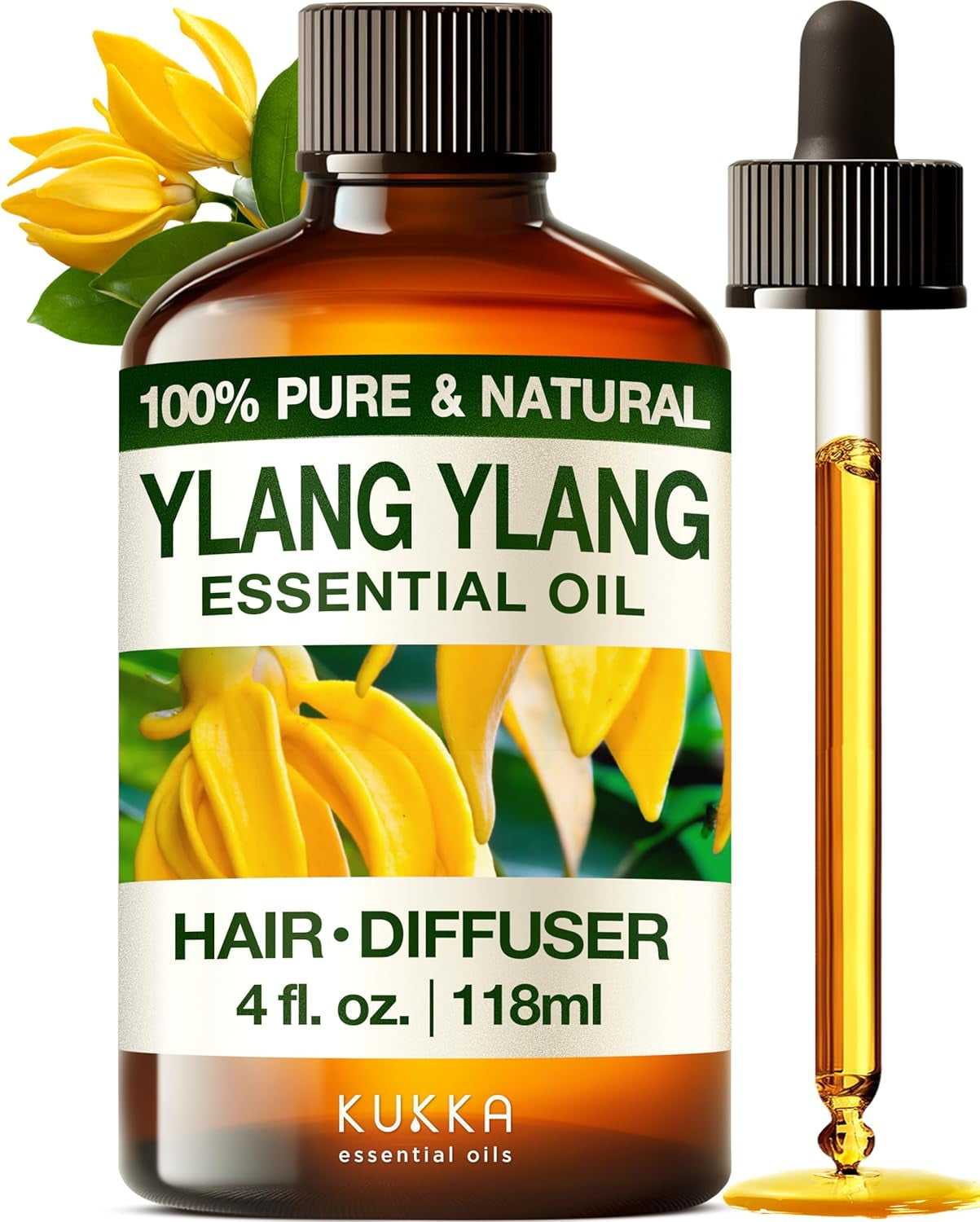Kukka Tea Tree Oil for Skin, Healthy Hair & Toenails - Huge 4 Fl Oz - 100% Pure Natural Australian Tea Tree Essential Oil - Experience Therapeutic Melaleuca Oil for Scalp, Nails & Soap Making Scent