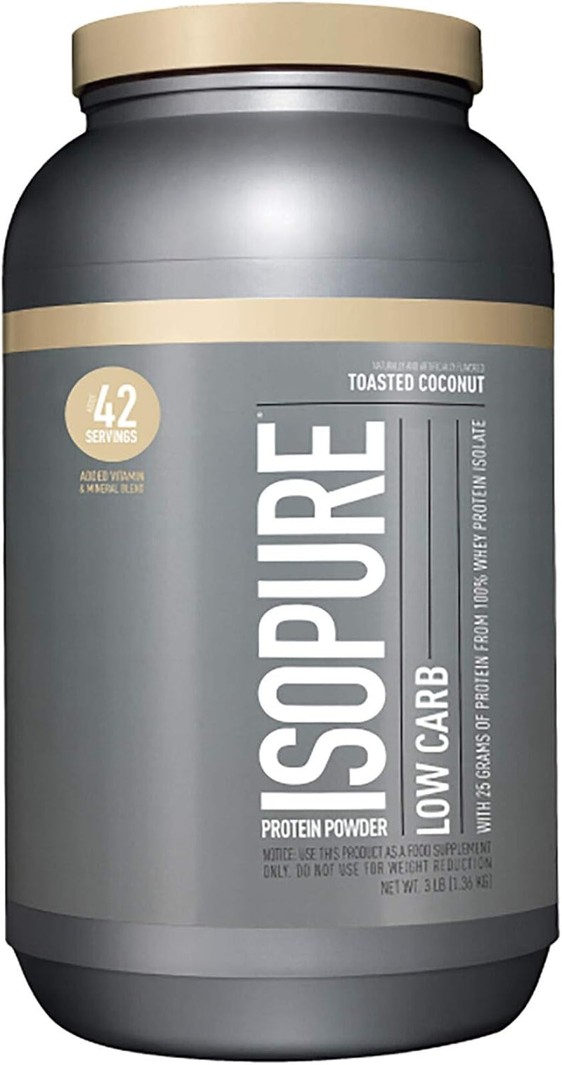 Isopure Creamy Vanilla Whey Isolate Protein Powder with Vitamin C & Zinc for Immune Support, 25G Protein, Zero Carb & Keto Friendly, 15 Servings, 1 Pound (Packaging May Vary)