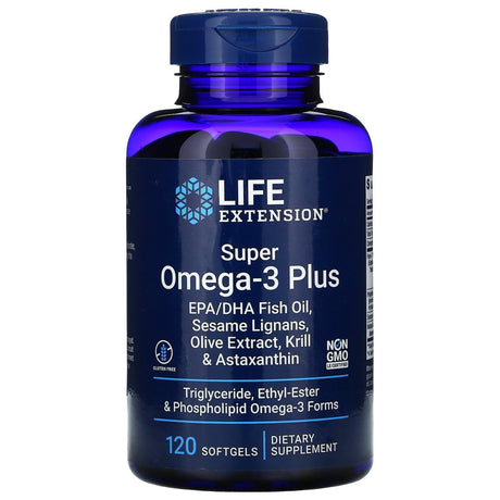 Life Extension, Super Omega-3 Plus, 120 Softgels - Supply Center USA