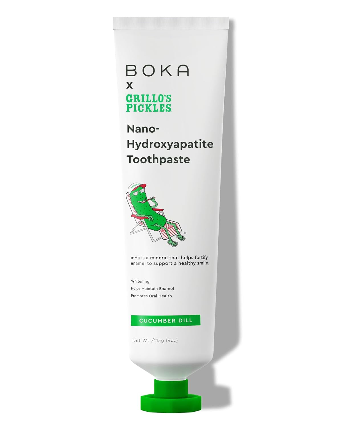 Boka Fluoride Free Toothpaste Nano Hydroxyapatite, Helps Remineralize, Appropriate for Sensitive Teeth, Whitening - for Adult, Kids Oral Care - Ela Mint Flavor, 4 Fl Oz 1Pk US Manufactured