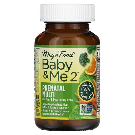 MegaFood, Baby & Me 2, Prenatal Multi, 120 Tablets - Supply Center USA