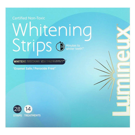 Lumineux Oral Essentials, Certified Non-Toxic Whitening Strips, 28 Strips, 14 Treatments - Supply Center USA