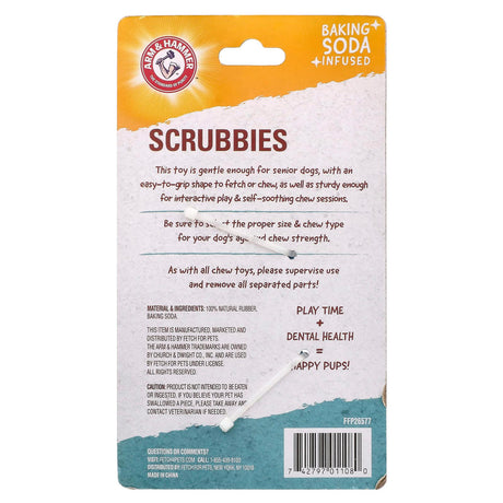 Arm & Hammer, Scrubbies, Dental Toy For Senior Dogs, Boomerang, 1 Toy - Supply Center USA