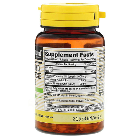 Mason Natural, Evening Primrose Oil, 60 Softgels - HealthCentralUSA