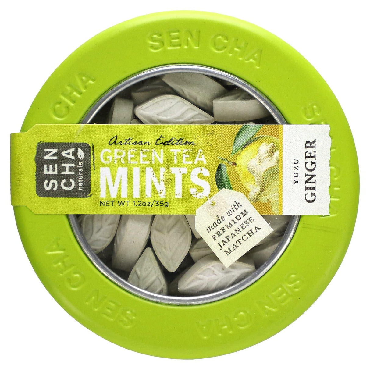 Sencha Naturals, Artisan Edition Green Tea Mints, Cherry Blossom, 1.2 oz (35 g) - Supply Center USA