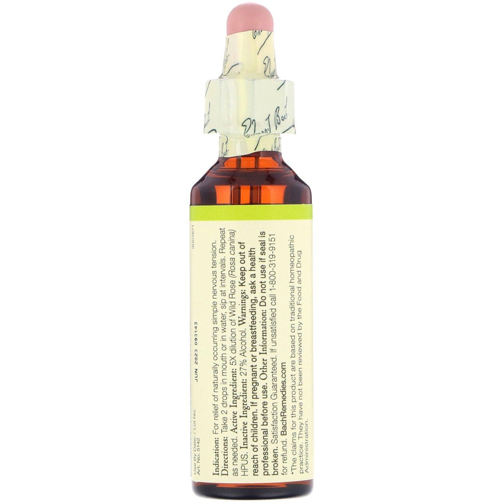 Bach, Original Flower Remedies, Wild Rose, 0.7 fl oz (20 ml) - HealthCentralUSA