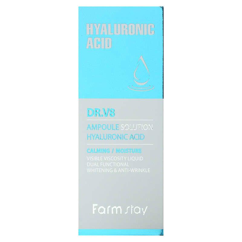 Farmstay, Dr. V8 Ampoule Solution Hyaluronic Acid, 30 ml - Supply Center USA