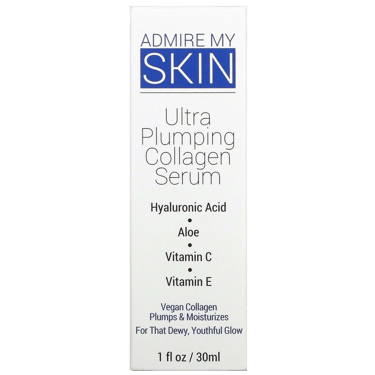 Admire My Skin, Ultra Plumping Collagen Serum, 1 fl oz (30 ml) - Supply Center USA