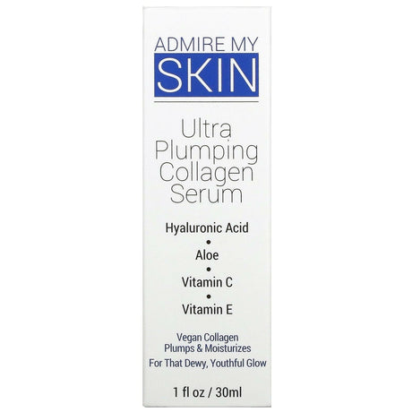 Admire My Skin, Ultra Plumping Collagen Serum, 1 fl oz (30 ml) - Supply Center USA