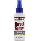 NutriBiotic, Throat Spray with Grapefruit Seed Extract plus Zinc & Menthol, 4 fl oz (118 ml) - Supply Center USA