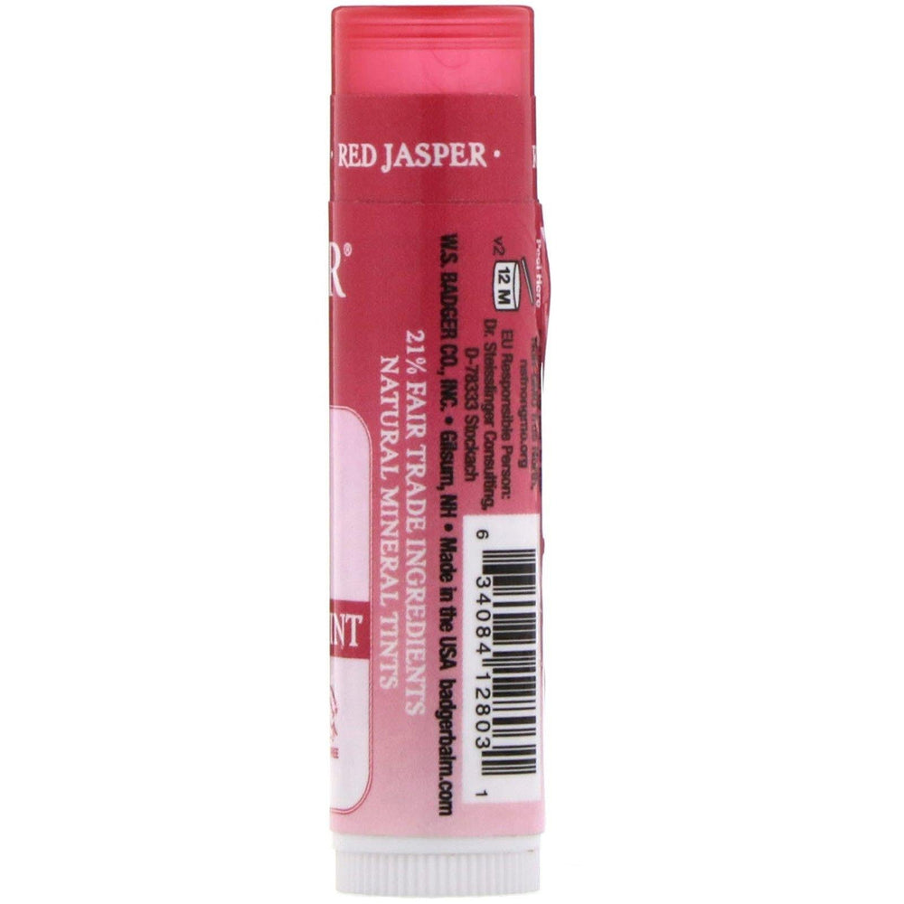 Badger Company, Mineral Lip Tint, Red Jasper, .15 oz (4.2 g) - HealthCentralUSA