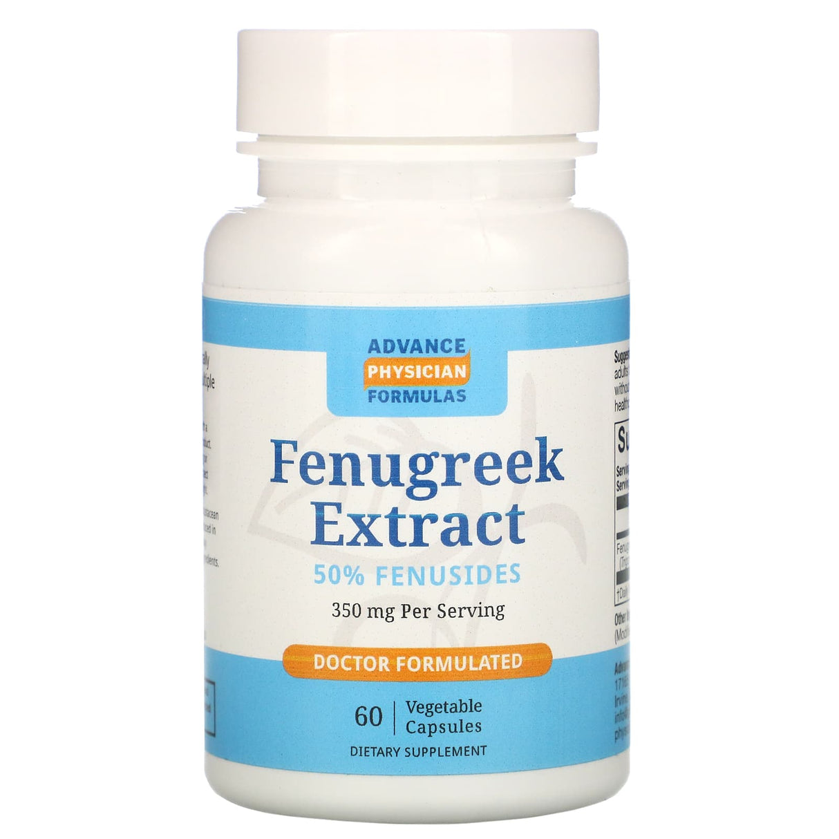 Advance Physician Formulas, Fenugreek Extract, 350 mg, 60 Vegetable Capsules
