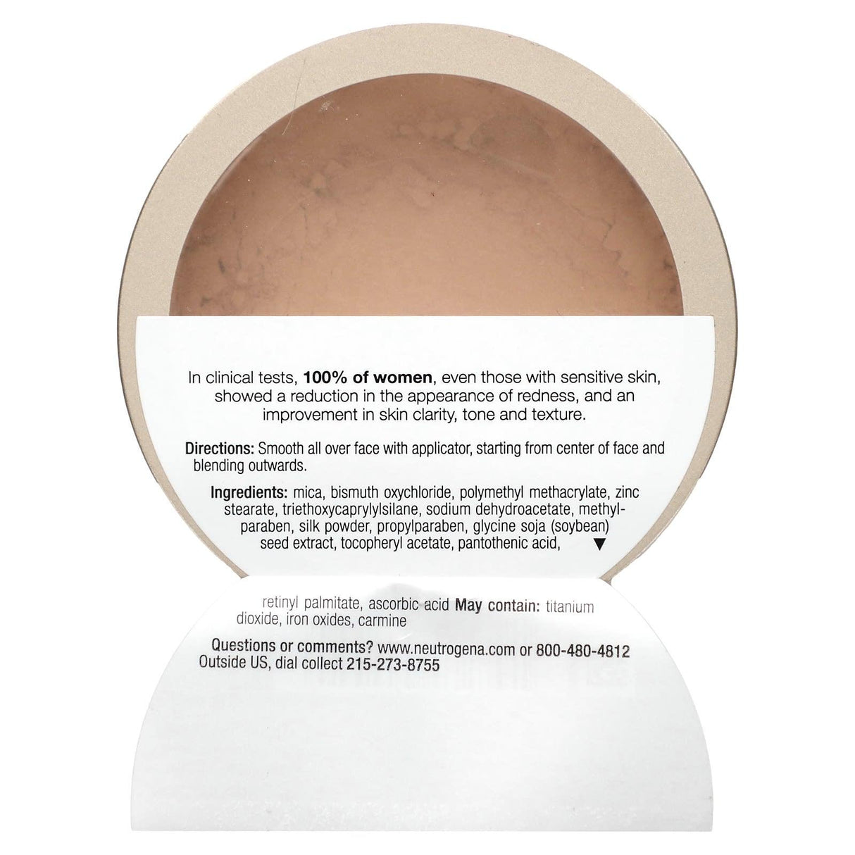 Neutrogena, Mineral Sheers Loose Powder Foundation, Natural Ivory 20, 0.19 oz (5.5 g) - Supply Center USA