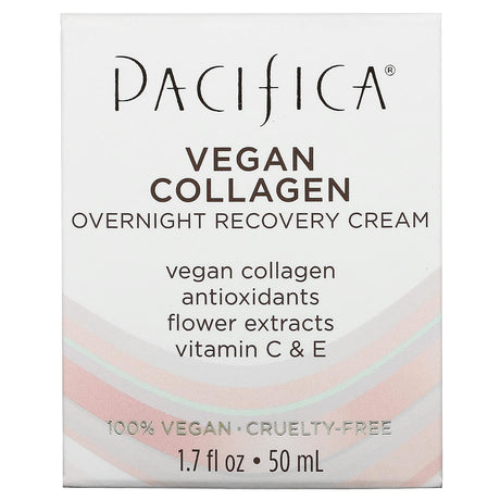 Pacifica, Vegan Collagen, Overnight Recovery Cream, 1.7 fl oz (50 ml) - Supply Center USA