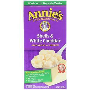 Annie's Homegrown, Macaroni & Cheese, Shells & White Cheddar, 6 oz (170 g) - Supply Center USA