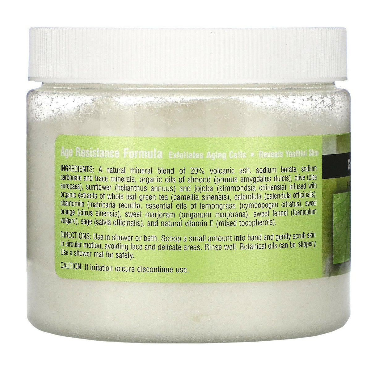 Abra Therapeutics, Green Tea Body Scrub, Green Tea & Lemongrass, 10 oz (283 g) - Supply Center USA