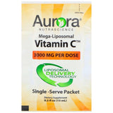 Aurora Nutrascience, Mega-Liposomal Vitamin C, 3,000 mg, 32 Single-Serve Liquid Packets, 0.5 fl oz (15 ml) Each - Supply Center USA