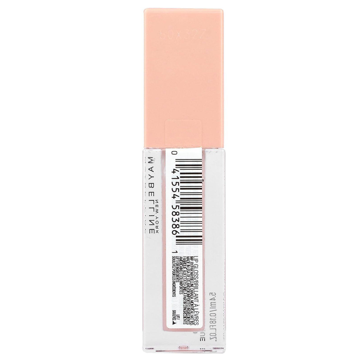 Maybelline, Lifter Gloss + Hyaluronic Acid, 002 Ice, 0.18 fl oz (5.4 ml) - Supply Center USA